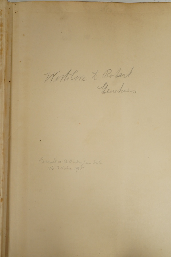Lawrence, T.E. - Seven Pillars of Wisdom: a triumph. 1st US. trade edition. num. plates (many are portraits by Kennington and others), 6 text illus. and 4 maps (outline colour); publisher's gilt cloth and d/wrapper, roy.